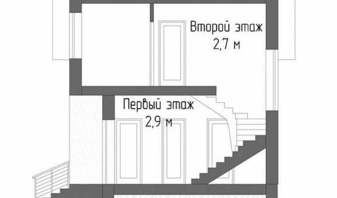 Каркасный дом «4085-89» 6х8 м