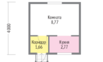 Каркасный дом «KD-13» 4х4 м