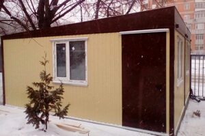 Пост охраны БП-06 со скатной кровлей 6х4